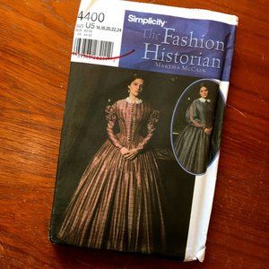 Simplicity 4400 Civil War Dress Costume Pattern NWT